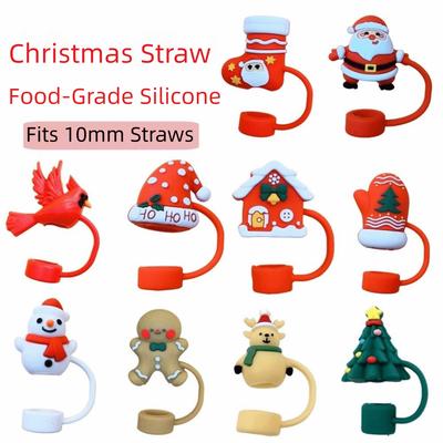 Silicone Silicone Straw Plug Reusable Cup Accessories Drinking Dust Cap Drinkware Dust-proof Straw Tips Cover Car Cup Use