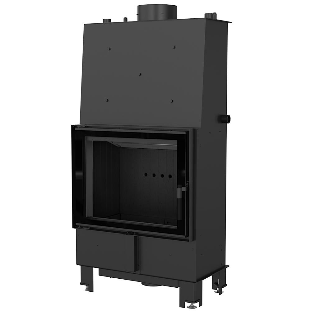 Water heating fireplace KRATKI LUCY 16 kW Ø 200 black thermotec lining