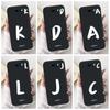 For LG V50S ThinQ / V50 ThinQ 5G Lucky Initial Letter Phone Case For LG V50 V50S ThinQ Black Silicone Soft Cases Bumpers