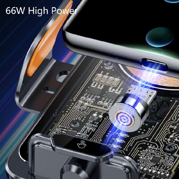 Wireless Car Charge, Cellphone Holder Car Mount 66W Fast Chargings Auto Clamping Car Charge Phone Holder Mount