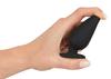 Heavy Medium Tapered Anal Plug (8.9cm) - Black Velvets