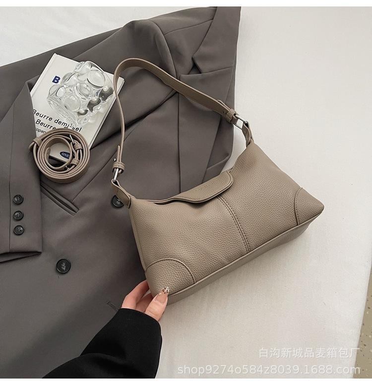 Bag women's bag high-end sense 2025 new one-shoulder underarm bag fashionable design niche crossbody bag large capacity