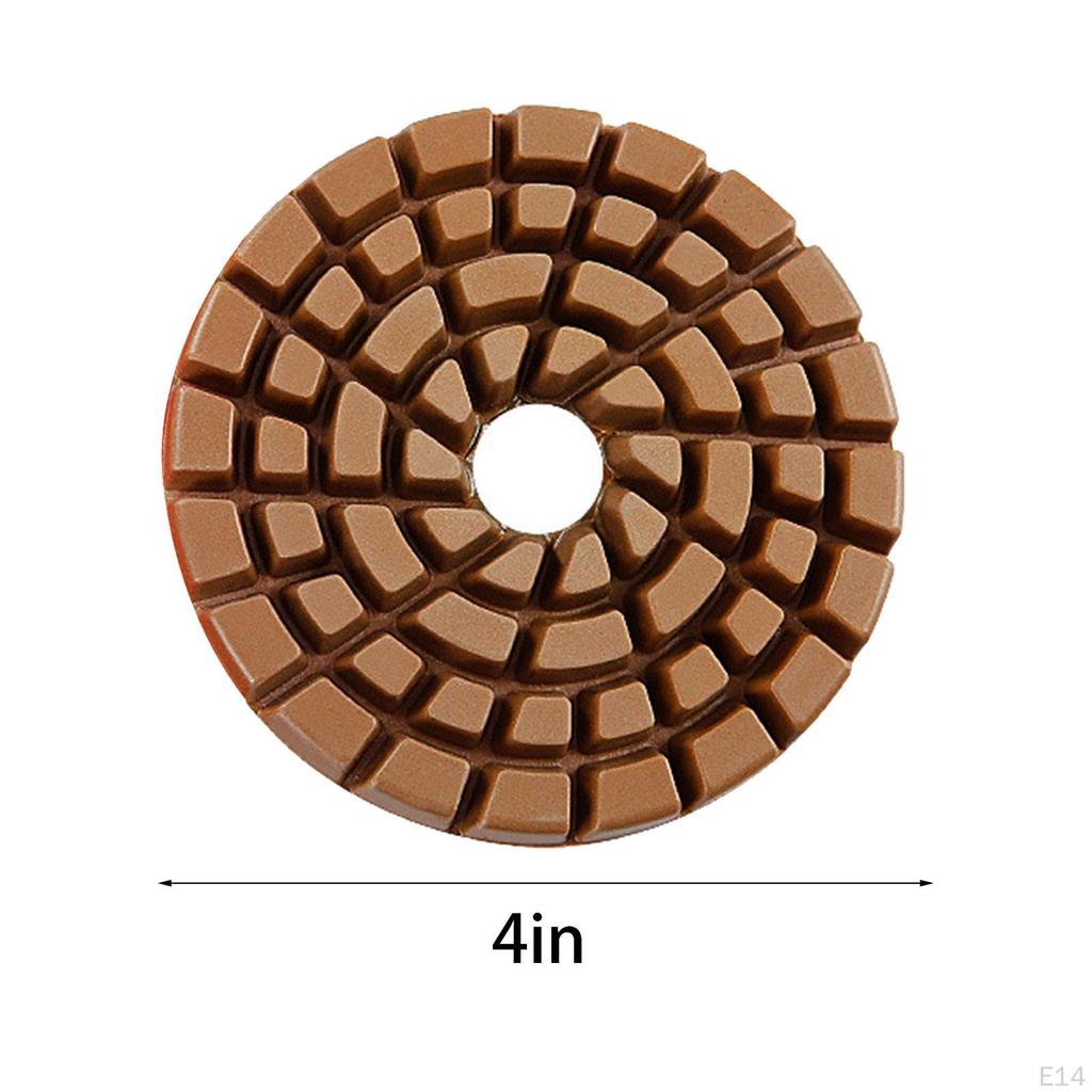 Diamond Polishing Pads 4 inch Grinding Discs Easy Installation suits Grinder Polisher for Countertop