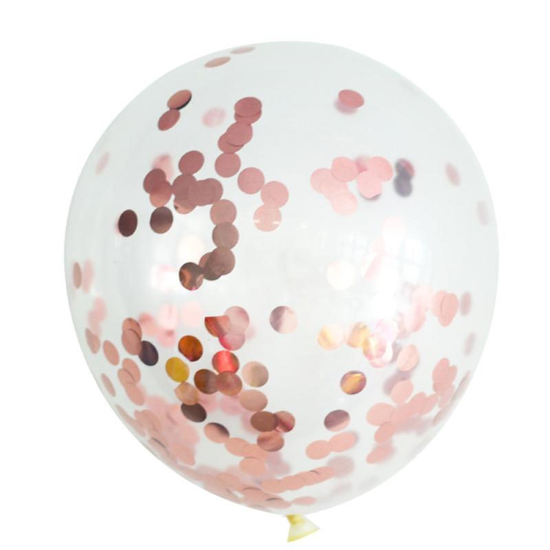 Latex  Transparent  Balloon 12-inch Sequined Confetti Holiday Wedding Decoration Confession Balloon