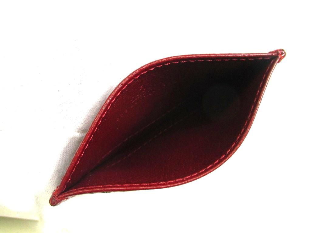 Authentic GUCCI Ophidia Bordeaux Leather Business Card Case #b153  Open box