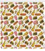 Burger Puppy Shower Curtain Lovely Dog In Hamburger Shower Curtains for Bathroom Fast Food Human Friend Waterproof Bath Curtains