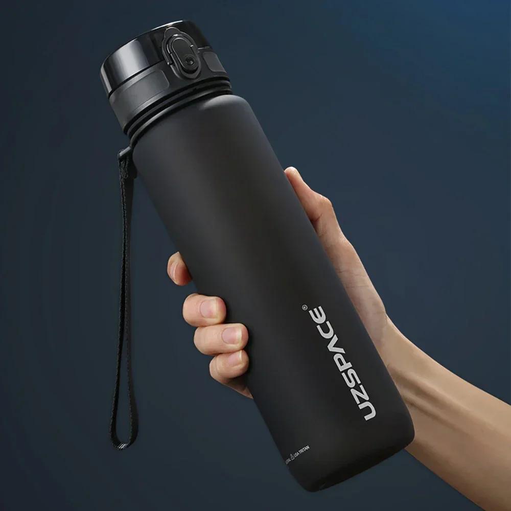 Het Försäljning 500/1000ML Sport Vattenflaska Shaker Utomhus Resa Bärbar Läckagesäker Drickflaska Tritan Plast Drickflaska BPA-fri