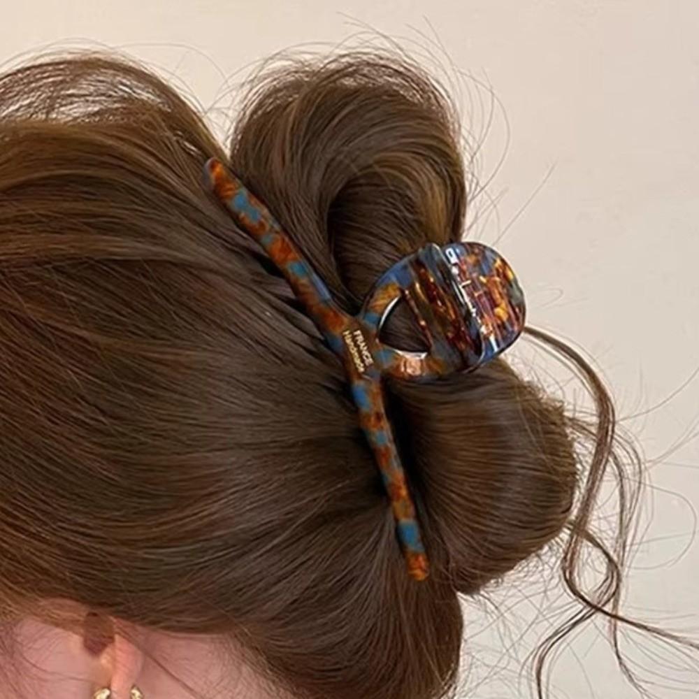 High-End Essigsäure Haarspangen Elegante Französische Große Spangen Geschenk Krabben Haarspangen Dame