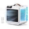Schreibtisch-Luftkühler Neue Entwicklung Automatische Oszillation 10000mAh Hoch USB Wiederaufladbar LED LCD Luftstrom 600ML Große Kapazität Eisluft-Punkt