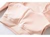 Women's Ribbed Long Sleeve Yoga Top with Chest Pads - Quick-Dry Crop