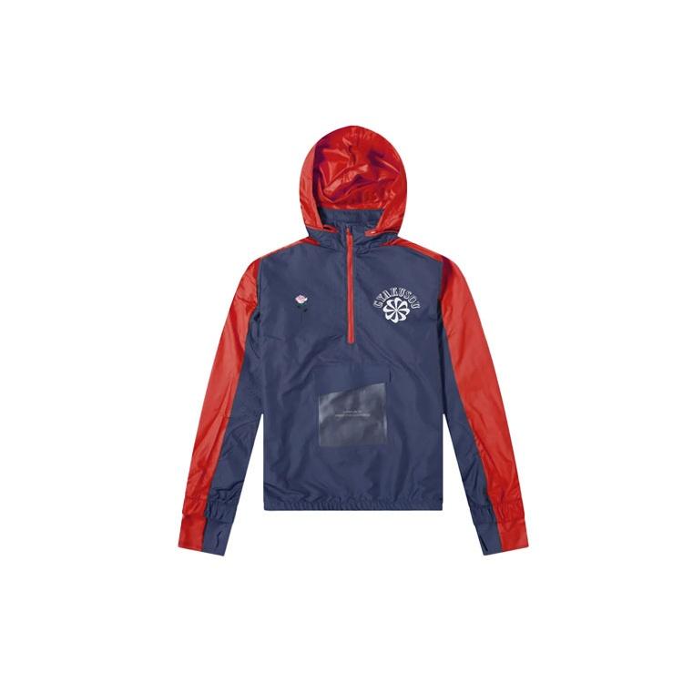 Nike x Gyakusou Crossover 1/2 Zipper Colorblock Hooded Jacket US Edition Couple Style Blue Unisex CD7107-447 S
