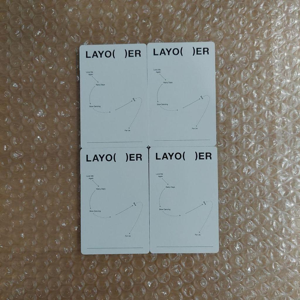 [USED] BTS Layover America Lucky Drop Trading Cards V Official