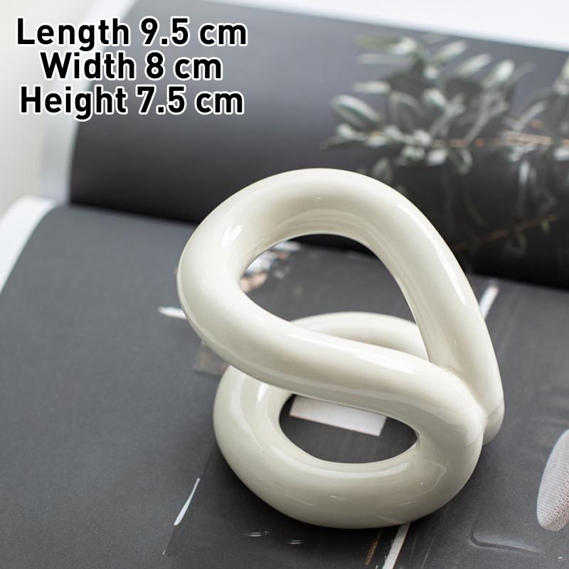 

Nordic Ceramic Crafts Pen Holder, Wind Rope Shape Vase, Home Living Room, Bedroom, Office Tabletop Decorations, Flower Ware, 1Pc