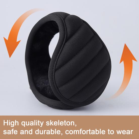 Earmuffs Faux Rabbit Fur Soft Warm Winter Ear Muffs Foldable Lining Windproof Cold Earflap Design Thick