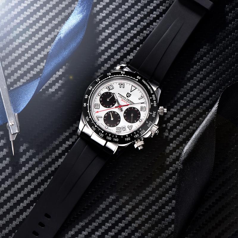Pagani Design Sport Wristwatch For Man Top Brand Stainless Steel Waterproof Clocks Men Watch Military Quartz WristWatch