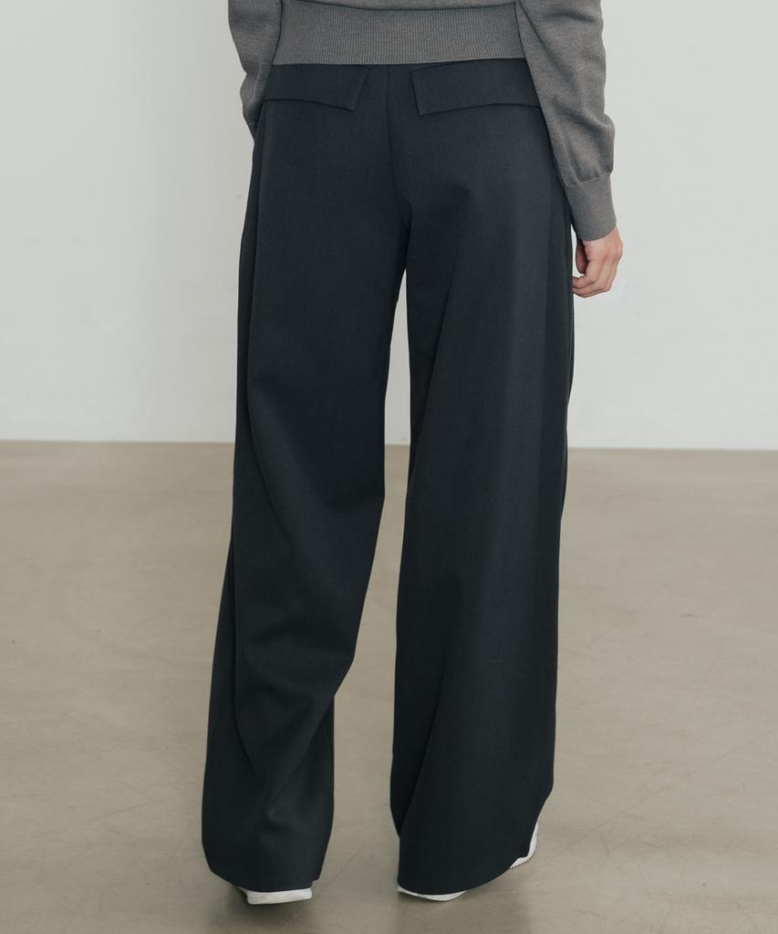 SSIN AND LEE (W) Serin Belted Slacks Charcoal