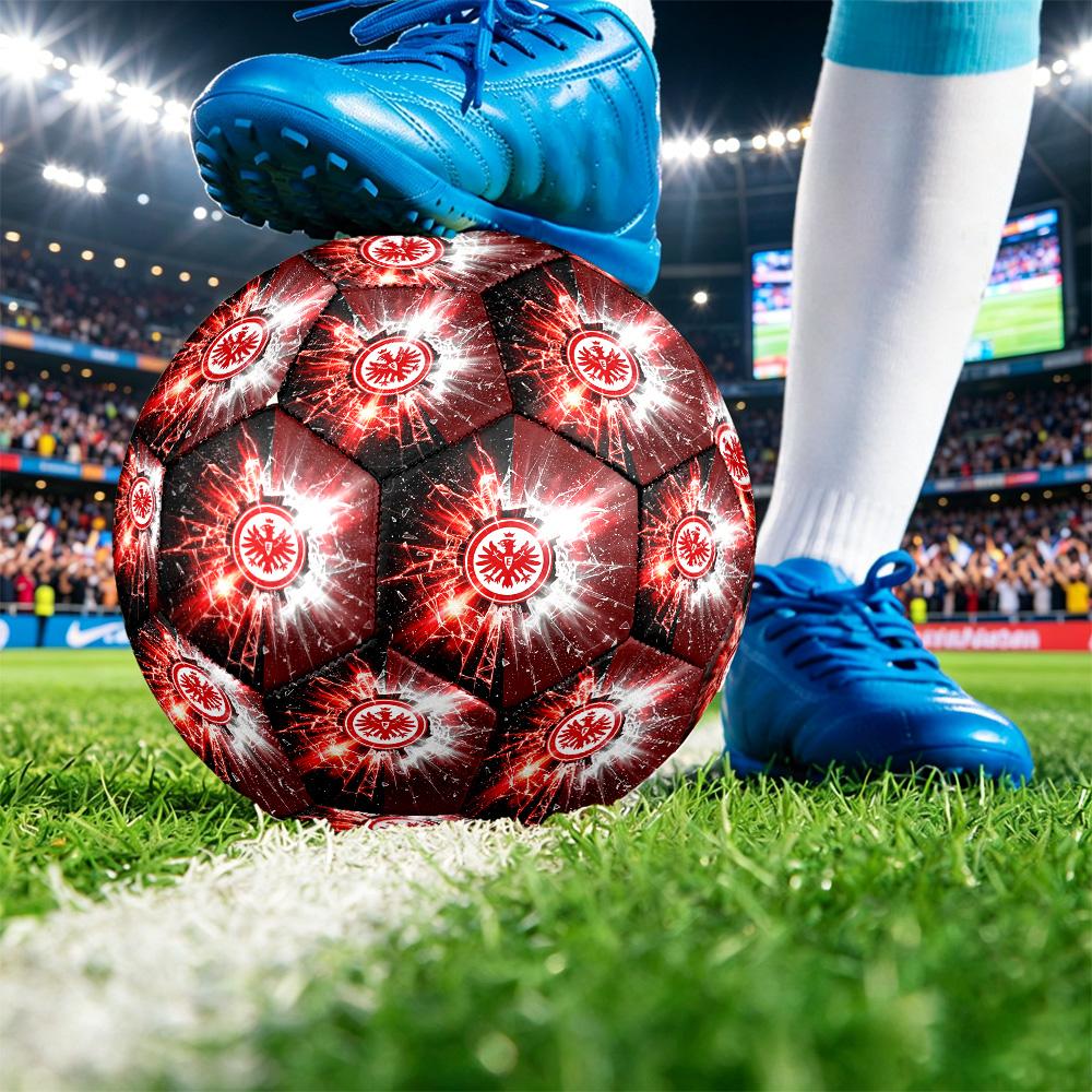 Eintracht Frankfurt FootballPrinted Size 5 Soccer Brt Football, Anti Slip Adult Match Football Souvenir for Football Fans