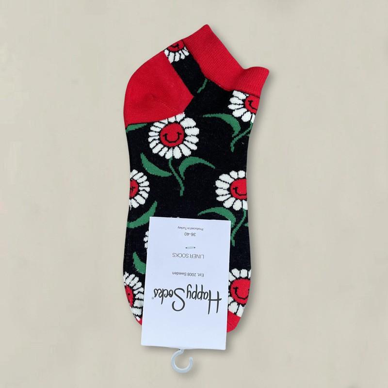 Happy Socks Womens Ankle Cartoon Cute Cotton Low Cut Colorful Casual