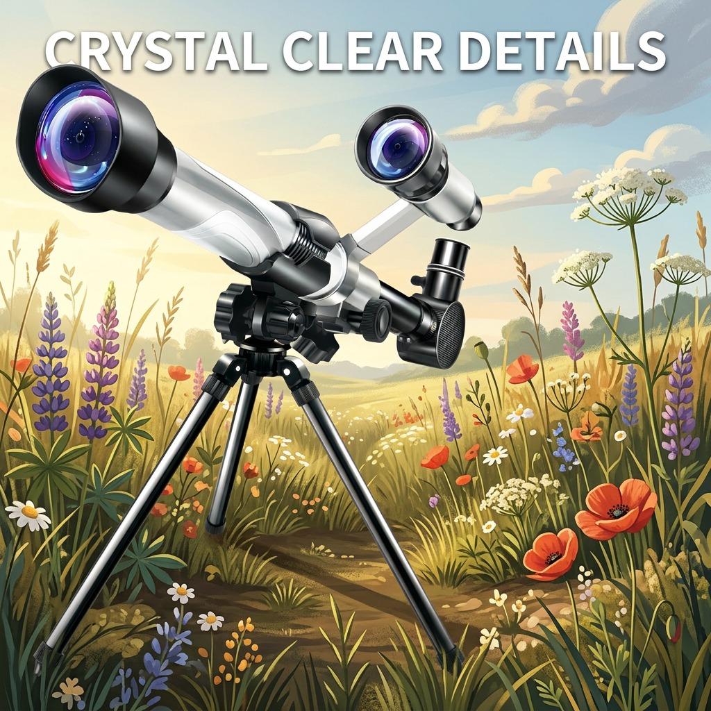 Professional Astronomical Telescope Powerful Monocular Portable Hd Moon Space Planet Observation Gifts For Children серый