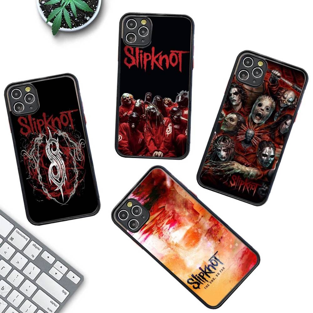 Slipknot Band Silicone Case For IPhone 16 15 14 13 12 11 Pro Max Plus X XS MAX Shockproof Matte Cover