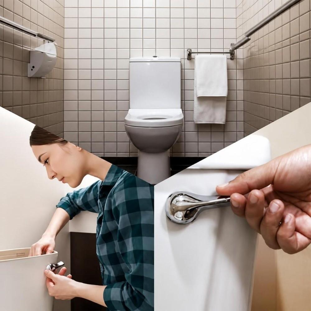 Cable Operated Toilet Flush Button Adjustable Toilet Flush Replacement Water Tank Accessory