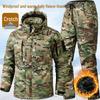 Men's Water-Repellent Fleece-Lined Ski Suit: Warm, Durable & Cold-Proof for Outdoor Adventures