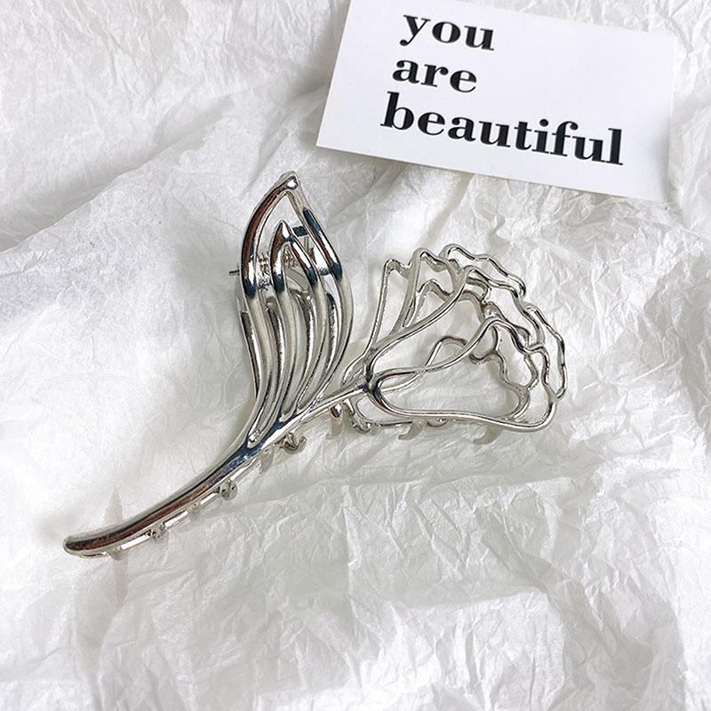 1Pc Women Cool Hair Accessories Simple Trendy Pin Hair Claw  Elegant Hair Clip Hairpins High-End Light Luxury Shark Clips