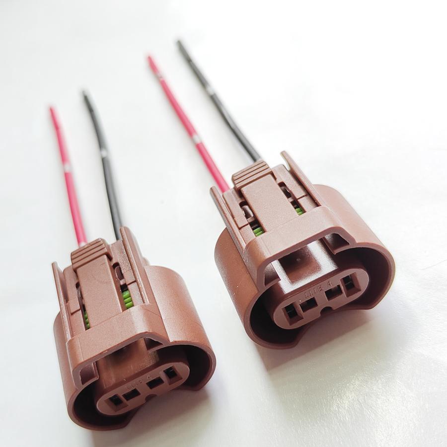 2Pcs Original 9006 HB4 Socket Adapter Base Female Plug Connector Extension Wiring Harness Car Lights Accessories 9006 HB4