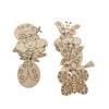 50pcs Wooden Embellishments Butterfly Bee Flower Leaf Squirrel Slices Discs Unfinished Cutouts Wood Ornaments for Crafts DIY