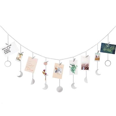 Moon Shining Phase Garland Decoration Chains Gold Wall Hanging Ornaments Convenient Apartment Background Wall Decoration