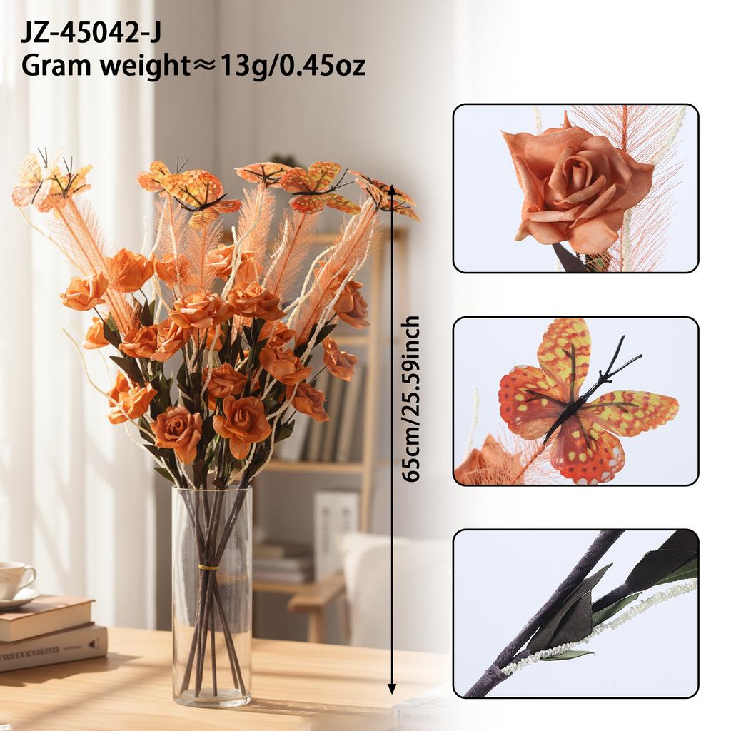 An artificial butterfly branch used for weddings, family offices, parties, decorating vases, and floral arrangements