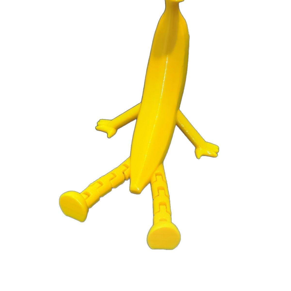 

Banana Model Movable Joint 3D Printed Fidget Toy Figurine Simulation Snake Office Desktop Ornament Easter Crafts Gift