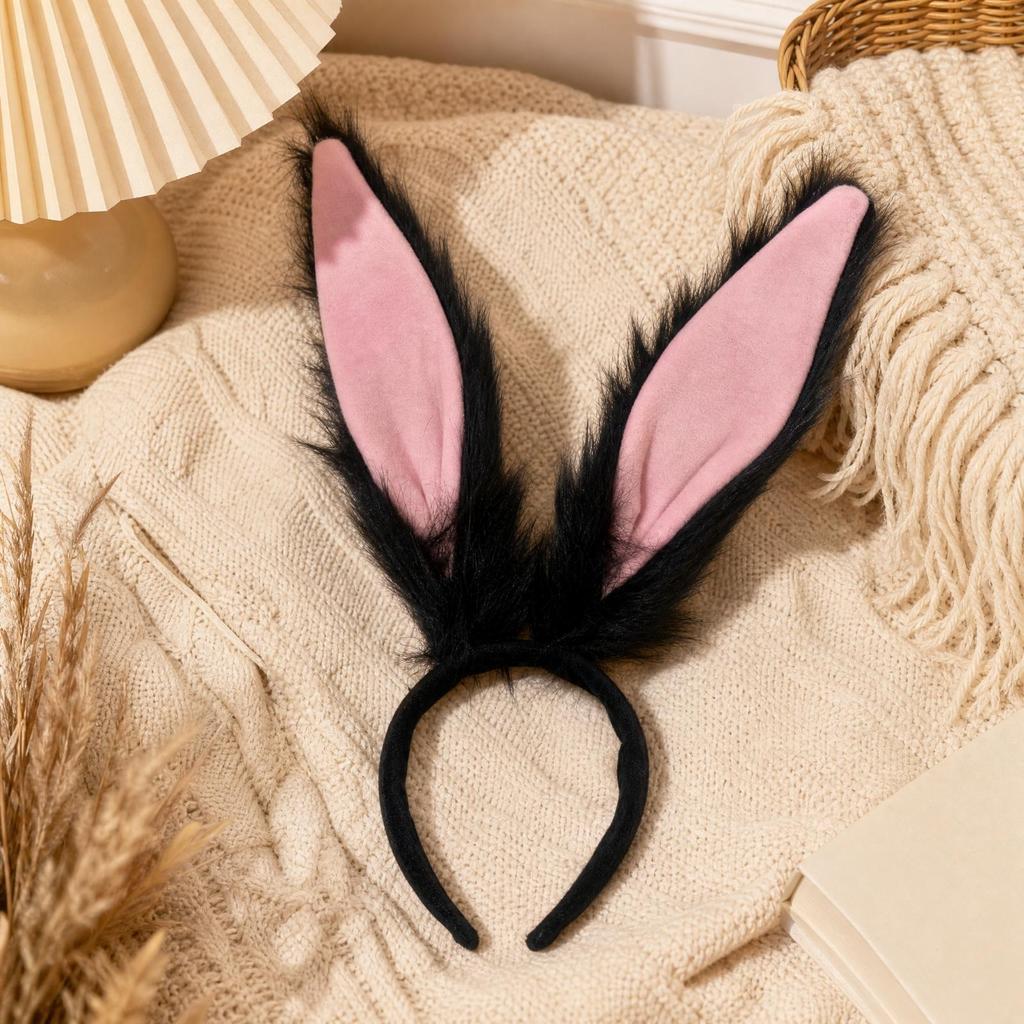 Soft Bunny Ears Headband Comfortable for Festive Photographs