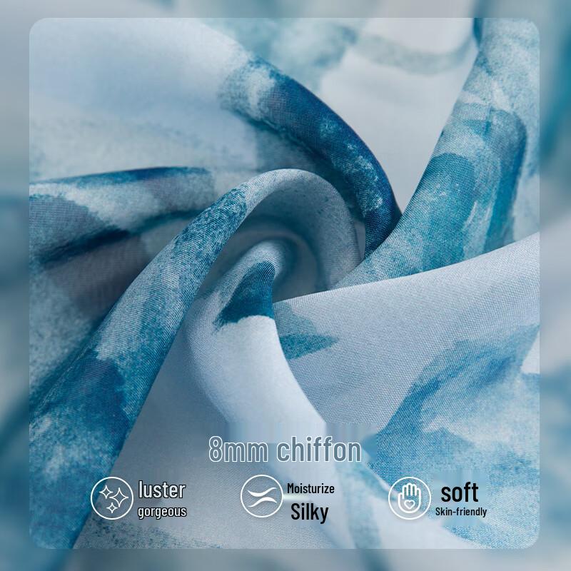 Forbidden City Culture Floral Mulberry Silk Scarf