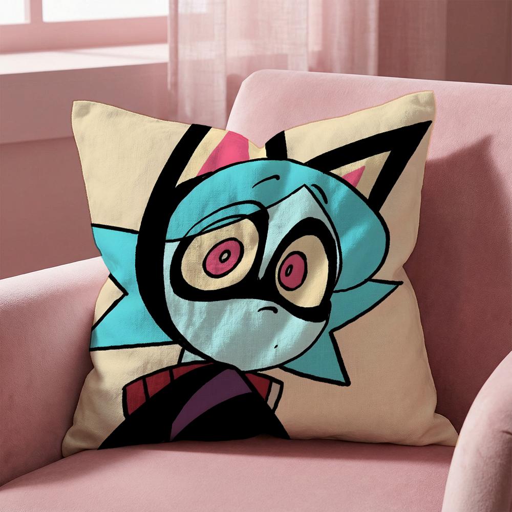 Anime P-PSYCHO C-CUTIESS Cushion Cover Multi-Scene Pillow Cover for Home & Car - Reversible, Soft & Durable for Daily Use