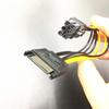 15 Pin To 6 Pin SATA Adapter Cable SATA Power Cable Video Card Power Cable Graphics Card Power Cord