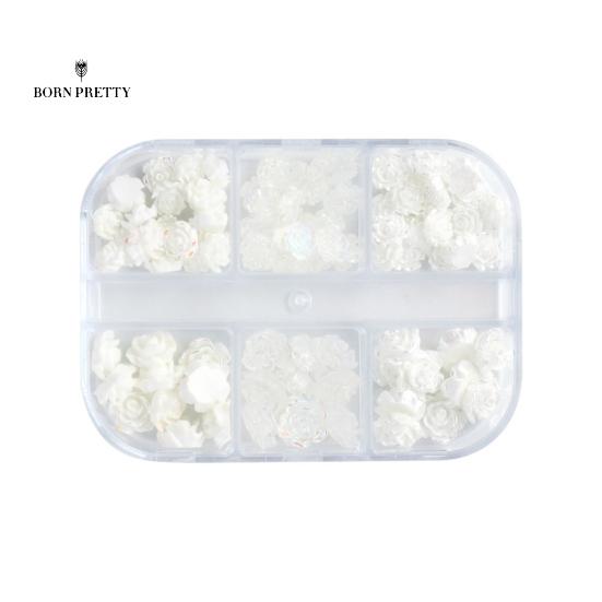 

Прекрасные ногти Цветочные украшения для ногтей Орнамент Блестящая смола Легкий вес