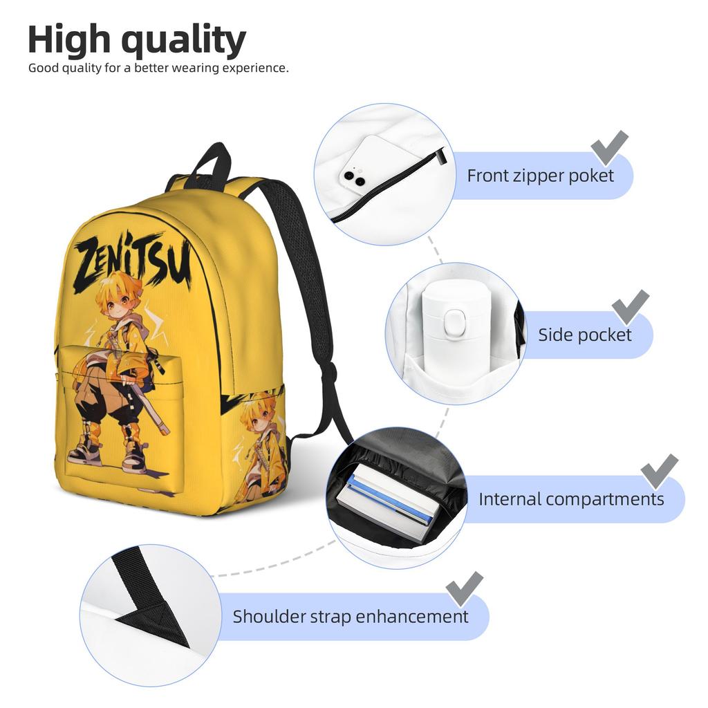 Fashion Demon Slayer Backpack shounen manga Mochilas Casual School Large Capacity Rucksack