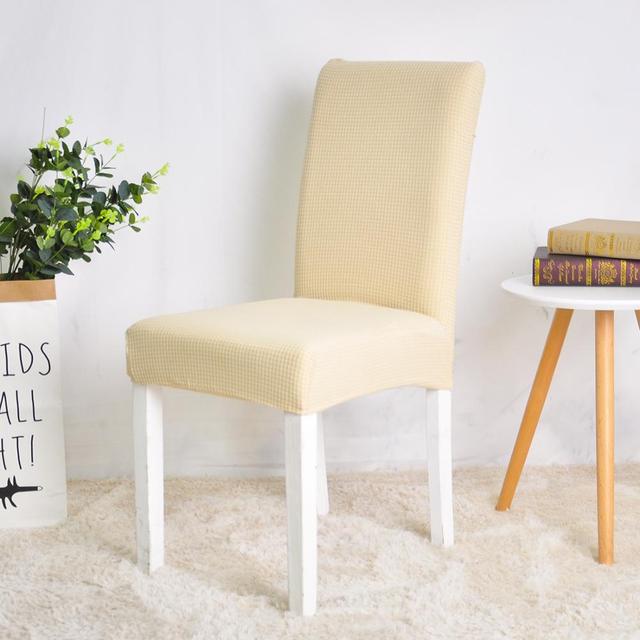 Chair Cover Water Resistant Spandex Jacquard For Dining Room Restaurant Banquet Party Hotel Wedding Water Repellent 1pc