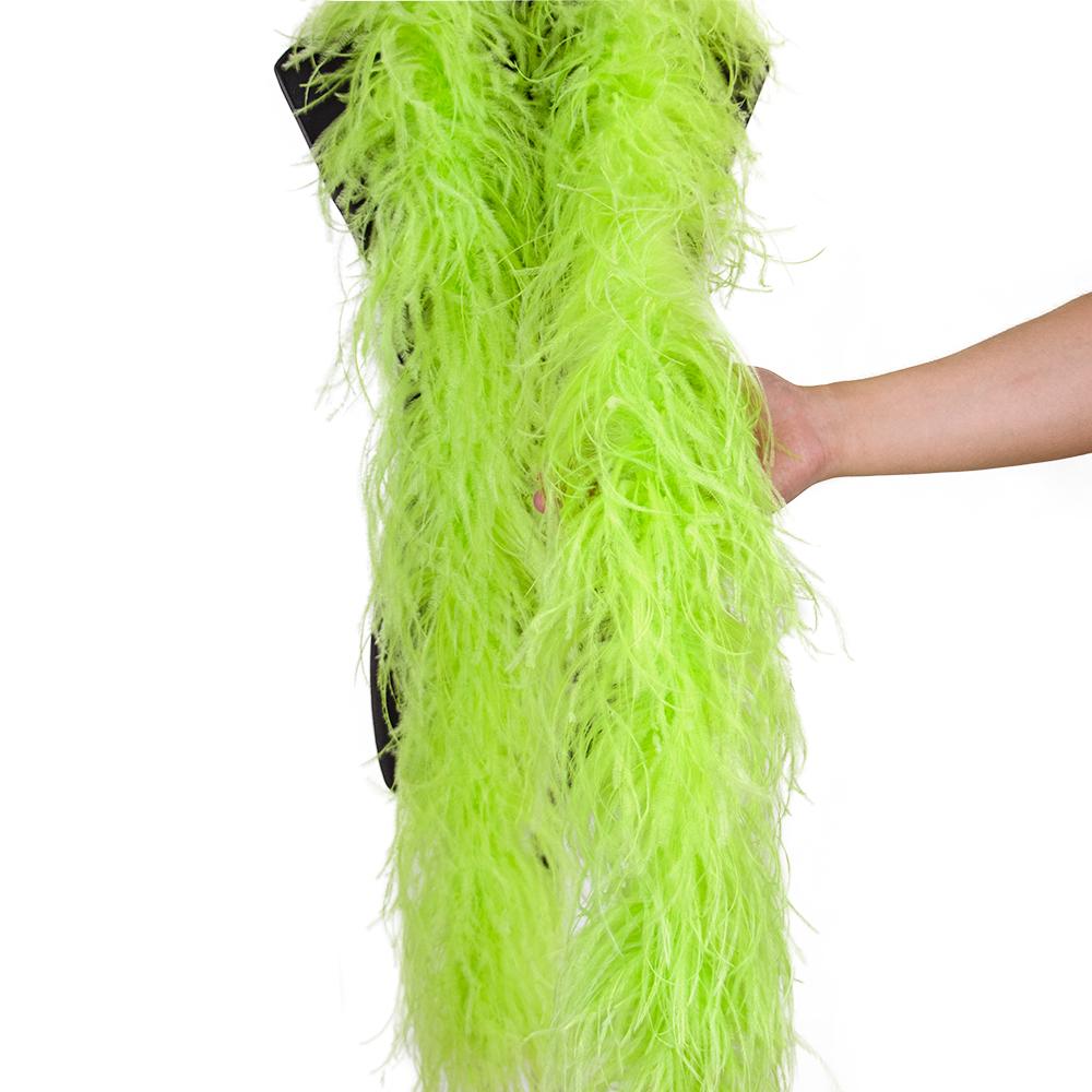 DIY 2M Natural Ostrich Feathers Boa Decoration for Party Wedding Dress Shawl Clothes Sewing Accessories Crafts Plume 1 3 6 10 20 PLY