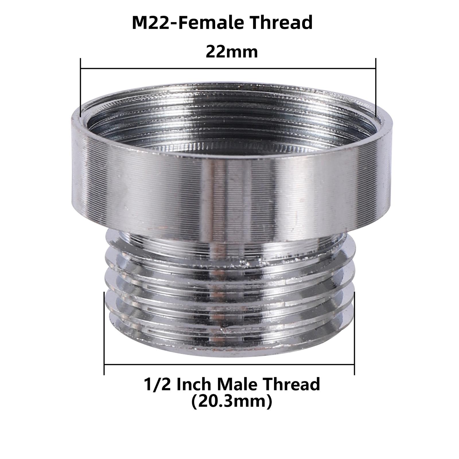 

Water Faucet Adapter 1/2 3/4 To M18 M22 M24 Thread Connector Faucet Coupler Water-Tap Joint Fitting For Gardening Irrigation