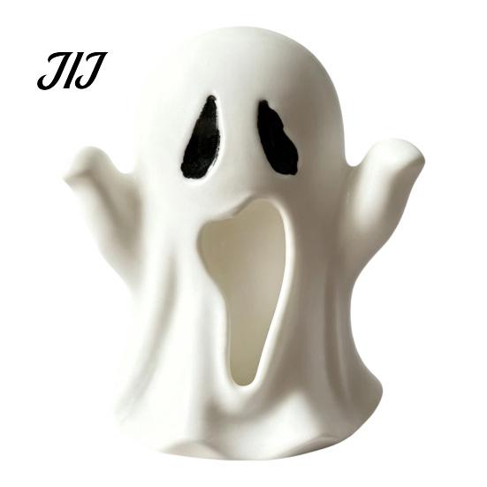 Personalized Halloween Gift 3D Printed Ghost Figurine, Spooky Small Statue, Modern Minimalist Decor Cute Desktop Decoration for Party Tabletop Mantel