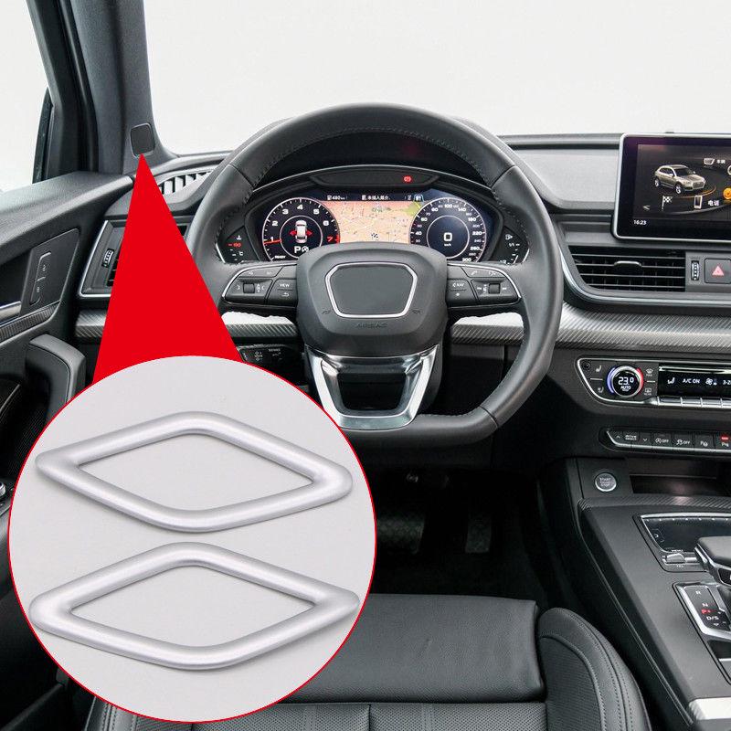 For Audi Q5 FY 2018 Matte ABS Interior A Pillar Stereo Speaker Cover Trim 2PCS