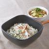 HARIO Rice Pot, Microwave Safe, 2 Cups, Ceramic, Made in Japan GO-2-B-W