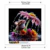 New Arrival 5D DIY Full Circle Diamond Painting "Mouse and Flower" Embroidery Cross Stitch Home Decor Gift