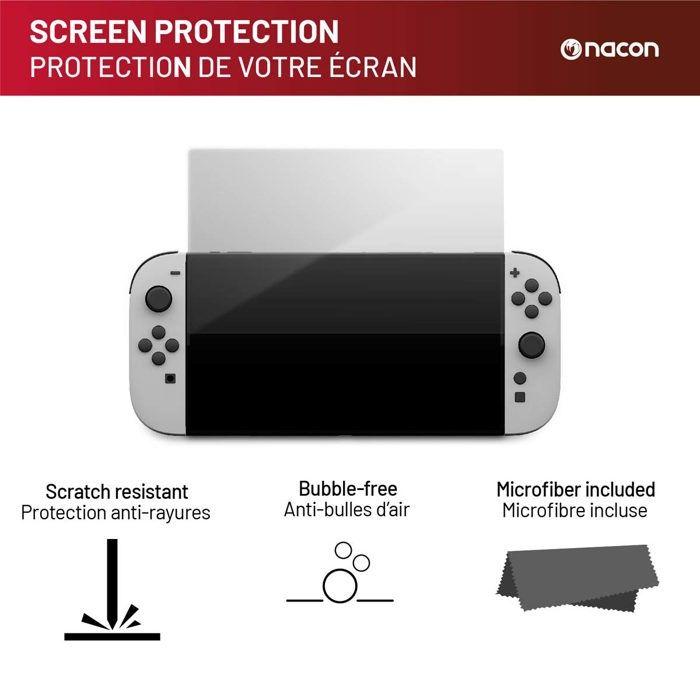 Nacon Pack De 3 Éléments Bleu Pour Switch 2 | 1 Pochette Rigide | 1 Protection D'écran | Boite De Rangement Pour Jeux