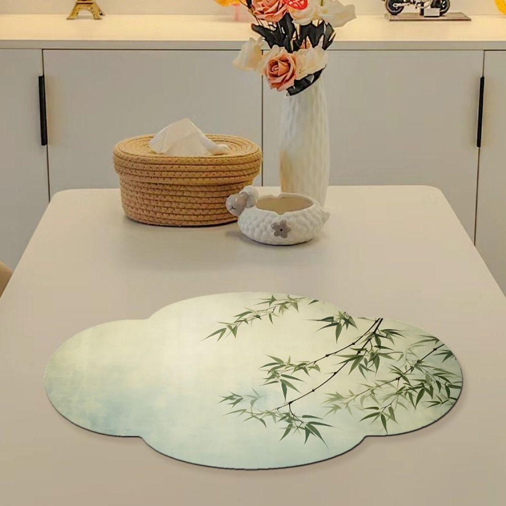 Non-slip Kitchen Drying Mat Super Absorbent Tableware Pad Coffee Machine Mat  Table Decor