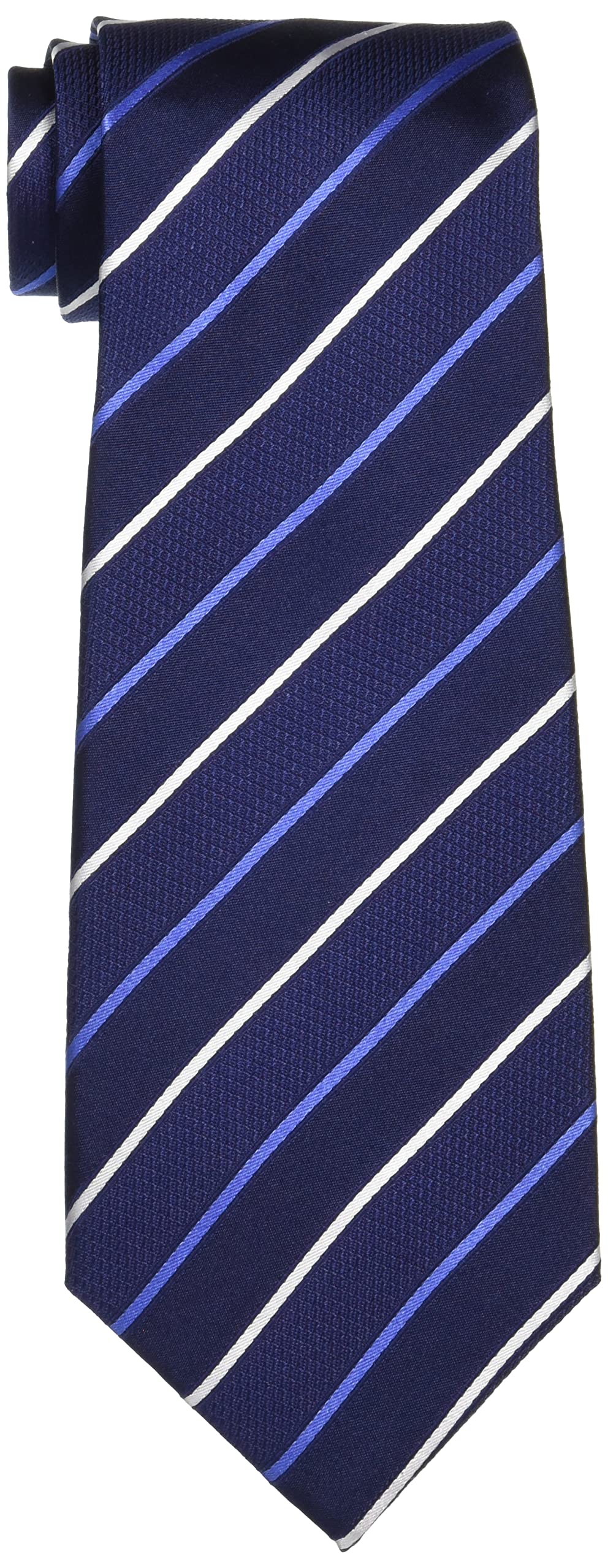 [Hiroko Koshino Homme] Striped Necktie 003254-20000-3001 02 Navy base, white, sax stripe FREE