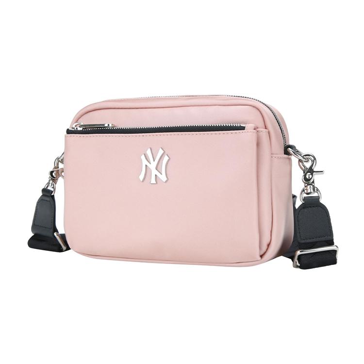 New MLB Nylon Fabric Camera Bag, Shoulder Bag, Crossbody Bag Regular Unisex Cherry Blossom Pink 32BGD1011-50P