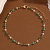 Kinitial Bohemian Women's Anklets Beads Stone Anklet Summer Beach Anklets On Foot Ankle Bracelets For Women Leg Chain